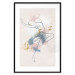 Plakat Linearna kobieta - rysunek tańczącej baletnicy i delikatne plamy akwareli 145127 additionalThumb 21