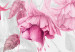 Fototapeta Kwiaty fuksji - akwarelowe gęste pnącza różowych roślin na białym tle 145527 additionalThumb 4