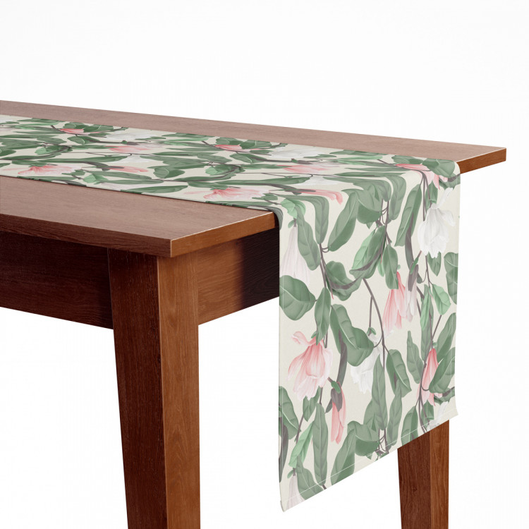 Bieżnik na stół Łagodne magnolie - subtelny wzór roślinny w stylu cottagecore 147257 additionalImage 5