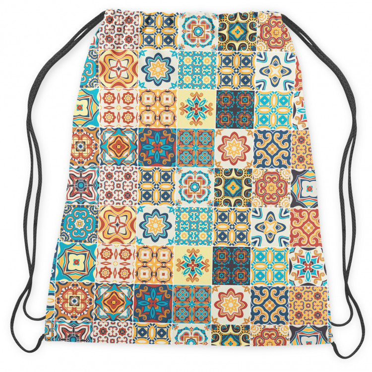 Worek plecak Hiszpańska arabeska - motyw inspirowany ceramiką w stylu patchwork 147557 additionalImage 2