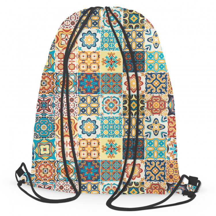 Worek plecak Hiszpańska arabeska - motyw inspirowany ceramiką w stylu patchwork 147557
