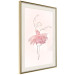 Plakat Tancerka - lineart baletnicy w sukience z różowych płatków kwiatów 148557 additionalThumb 9