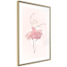 Plakat Tancerka - lineart baletnicy w sukience z różowych płatków kwiatów 148557 additionalThumb 10