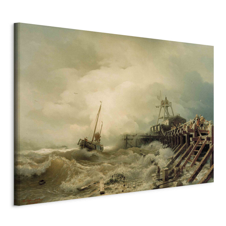 Reprodukcja obrazu Sturm an der Mole (Landung im rettenden Hafen bei Sturm) 157157 additionalImage 2