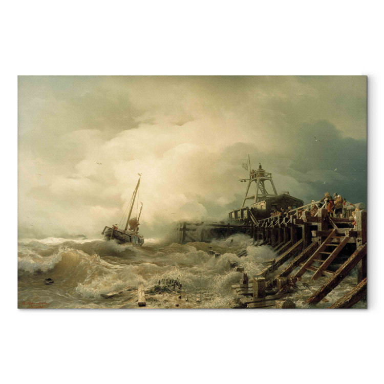 Reprodukcja obrazu Sturm an der Mole (Landung im rettenden Hafen bei Sturm) 157157