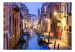 Fototapeta Wieczór w Wenecji - pejzaż architektury włoskiego miasta z łodziami 62467 additionalThumb 1