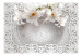Fototapeta Egzotyczne ornamenty - kompozycja z motywem kwiatowym na białym tle 108097 additionalThumb 1