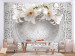 Fototapeta Egzotyczne ornamenty - kompozycja z motywem kwiatowym na białym tle 108097