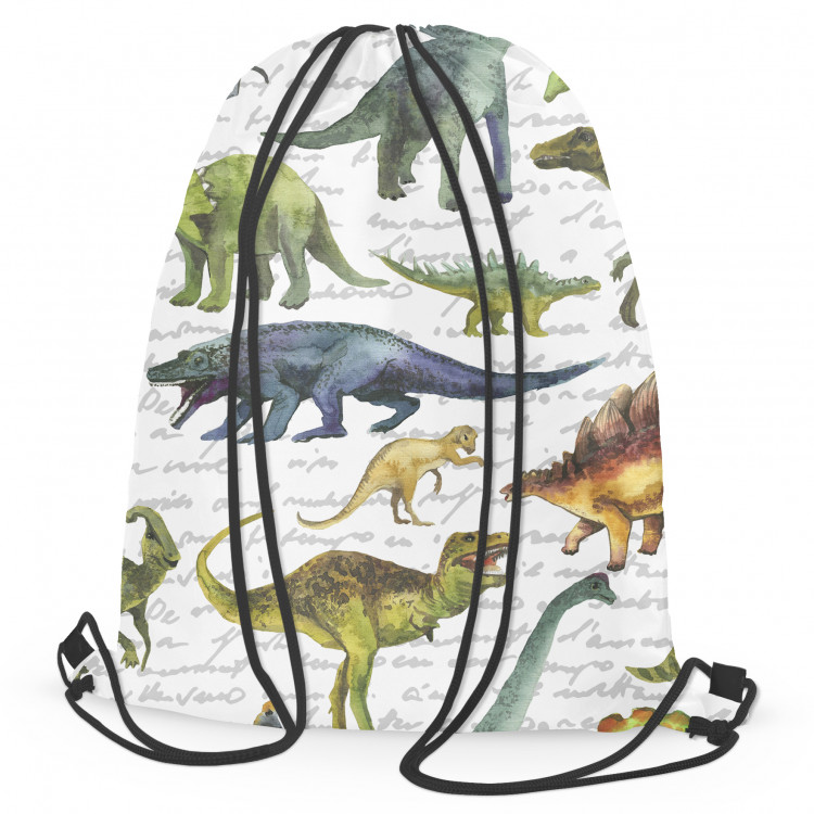 Worek plecak Wielkie gady - graficzny wzór z dinozaurami do pokoju dziecka 147397