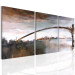 Obraz Miejski most melancholii (3-częściowy) - architektura miasta z rzeką 46797 additionalThumb 2
