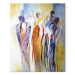 Obraz Pastelowe zgromadzenie ludzi (1-częściowy) - abstrakcja z postaciami 46997