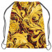 Worek plecak Złote ornamenty - abstrakcyjne motyw z liśćmi akantu w stylu barokowym 147518 additionalThumb 3