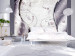 Fototapeta Nowoczesny blask - srebrne tło z różowymi diamentami z efektem fali 60128