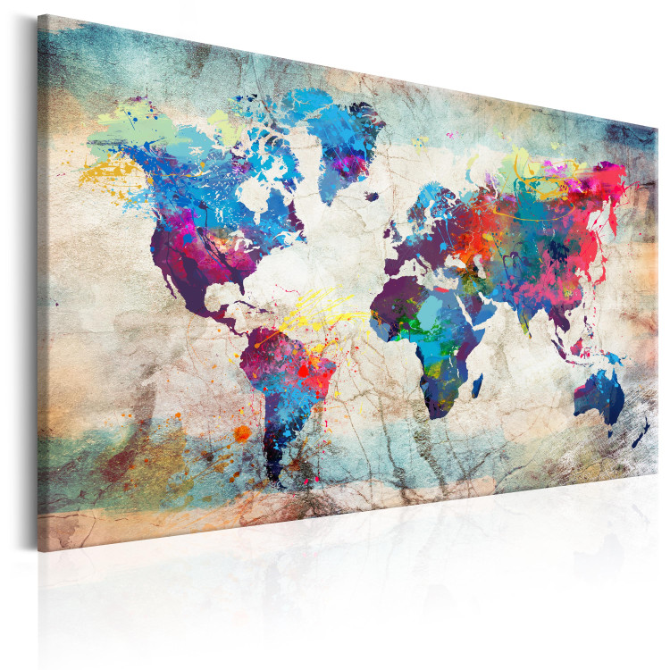 Obraz Mapa świata: Kolorowe szaleństwo 97548 additionalImage 2