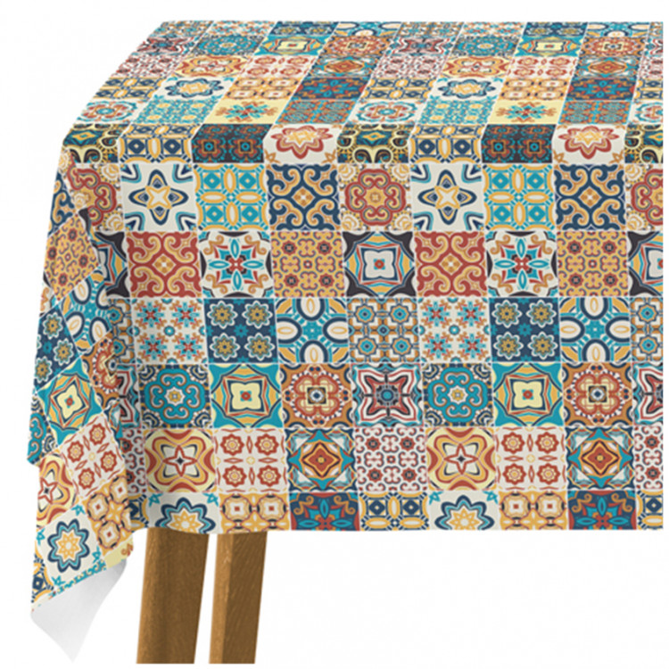 Obrus na stół Hiszpańska arabeska - motyw inspirowany ceramiką w stylu patchwork 147168