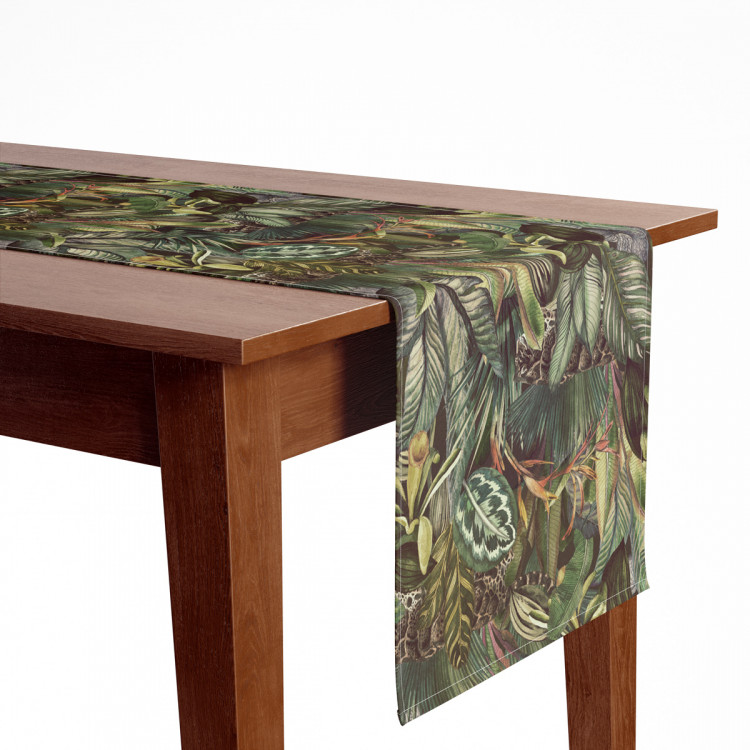 Bieżnik na stół Tygrysy wśród liści - kompozycja inspirowana tropikalną dżunglą 147268 additionalImage 3