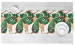 Bieżnik na stół Dziurawe liście - botaniczna kompozycja w odcieniach zieleni i brązu 147178 additionalThumb 4