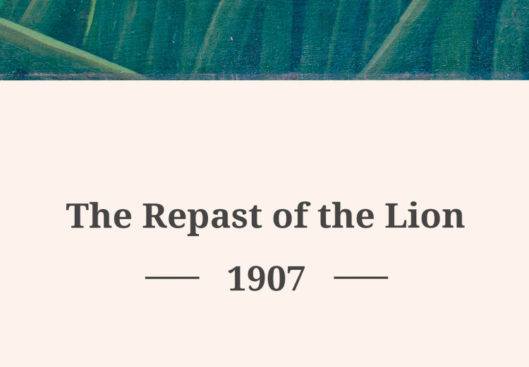 Obraz Henri Rousseau: Poczęstunek lwa (1-częściowy) pionowy 137309 additionalImage 5