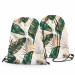 Worek plecak Elegancja liści – kompozycja utrzymana w odcieniach zieleni i złota 147609 additionalThumb 2