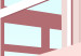 Plakat Wakacje na plaży - minimalistyczna różowa wieża ratownika na tle nieba 144119 additionalThumb 3