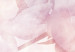 Fototapeta Roślinna myśl - grafika z mglistymi kwiatami na różowym tle 145319 additionalThumb 4