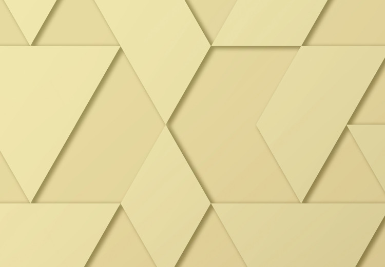Fototapeta Geometryczne kształty - minimalistyczna kompozycja w złotym kolorze 144629 additionalImage 4