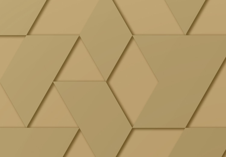 Fototapeta Geometryczne kształty - minimalistyczna kompozycja w złotym kolorze 144629 additionalImage 3