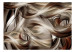 Fototapeta Hulanka - ekspresja z fantazyjnymi falami w odcieniach bieli i brązu 82539 additionalThumb 1