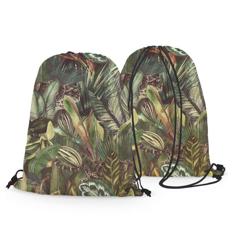 Worek plecak Tygrysy wśród liści - kompozycja inspirowana tropikalną dżunglą 147549 additionalImage 3