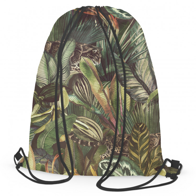 Worek plecak Tygrysy wśród liści - kompozycja inspirowana tropikalną dżunglą 147549