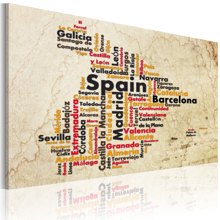 Obraz Mapa: Hiszpańskie miasta 55349 additionalImage 2