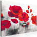 Obraz do malowania po numerach Czerwone maki - pole dojrzałych kwiatów na szarym tle 148879 additionalThumb 5