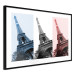 Plakat Paryski kolaż - trzy zdjęcia wieży Eiffla w narodowych barwach Francji 144799 additionalThumb 11