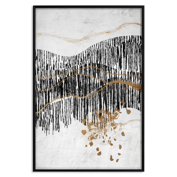 Plakat Dzikie ścieżki - abstrakcyjne przedstawienie pejzażu górskiego 145499 additionalImage 11