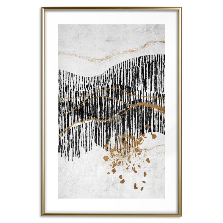Plakat Dzikie ścieżki - abstrakcyjne przedstawienie pejzażu górskiego 145499 additionalImage 15