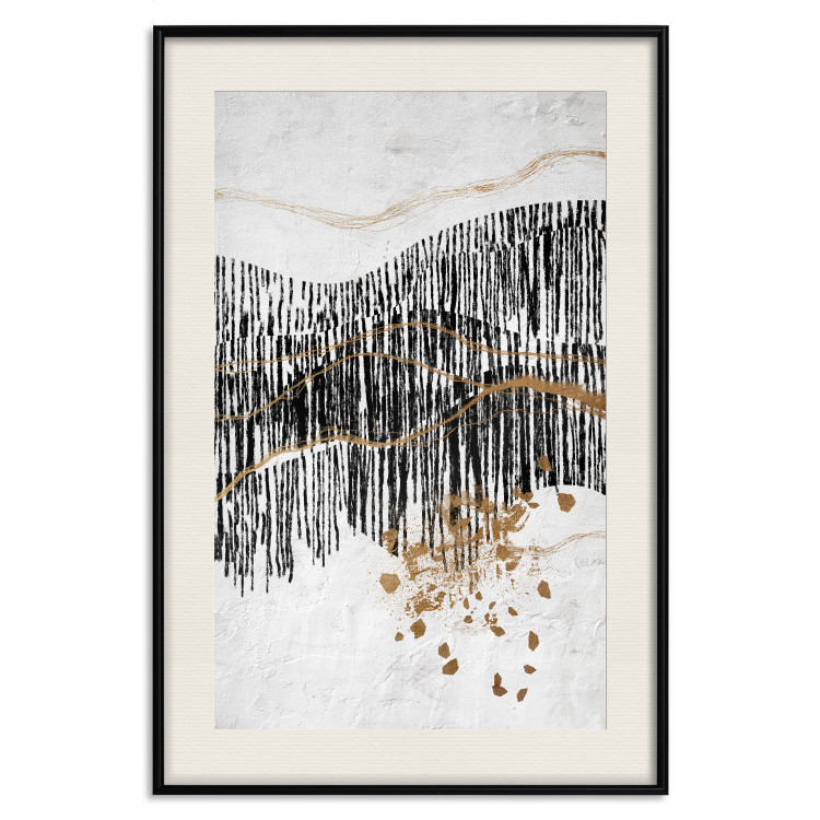 Plakat Dzikie ścieżki - abstrakcyjne przedstawienie pejzażu górskiego 145499 additionalImage 17