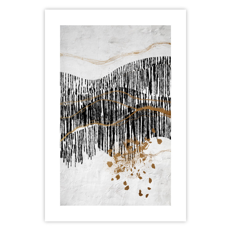 Plakat Dzikie ścieżki - abstrakcyjne przedstawienie pejzażu górskiego 145499 additionalImage 12